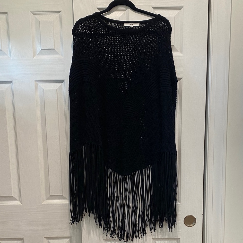 PH5 Elegant Black Fringe Sweater